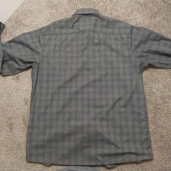 Kenneth Cole New York Dress Shirt Men’s 16 32/33 L Regular Fit Stretch Plaid - Picture 4 of 6